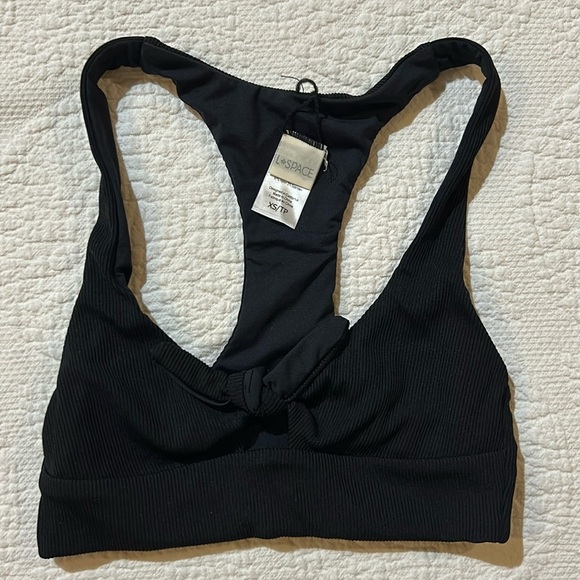 L Space Terra Ribbed keyhole cutout Racerback swim top. NWOT. XS - Picture 2 of 8
